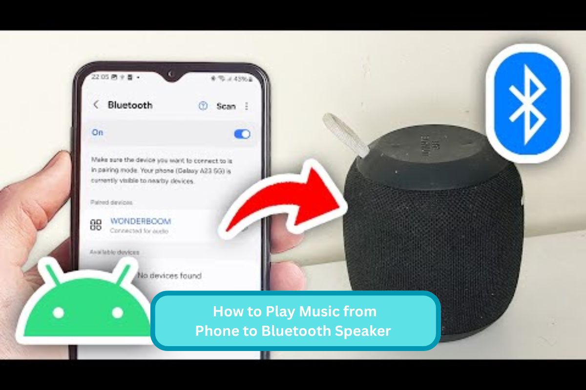 how to play music from phone to Bluetooth speaker