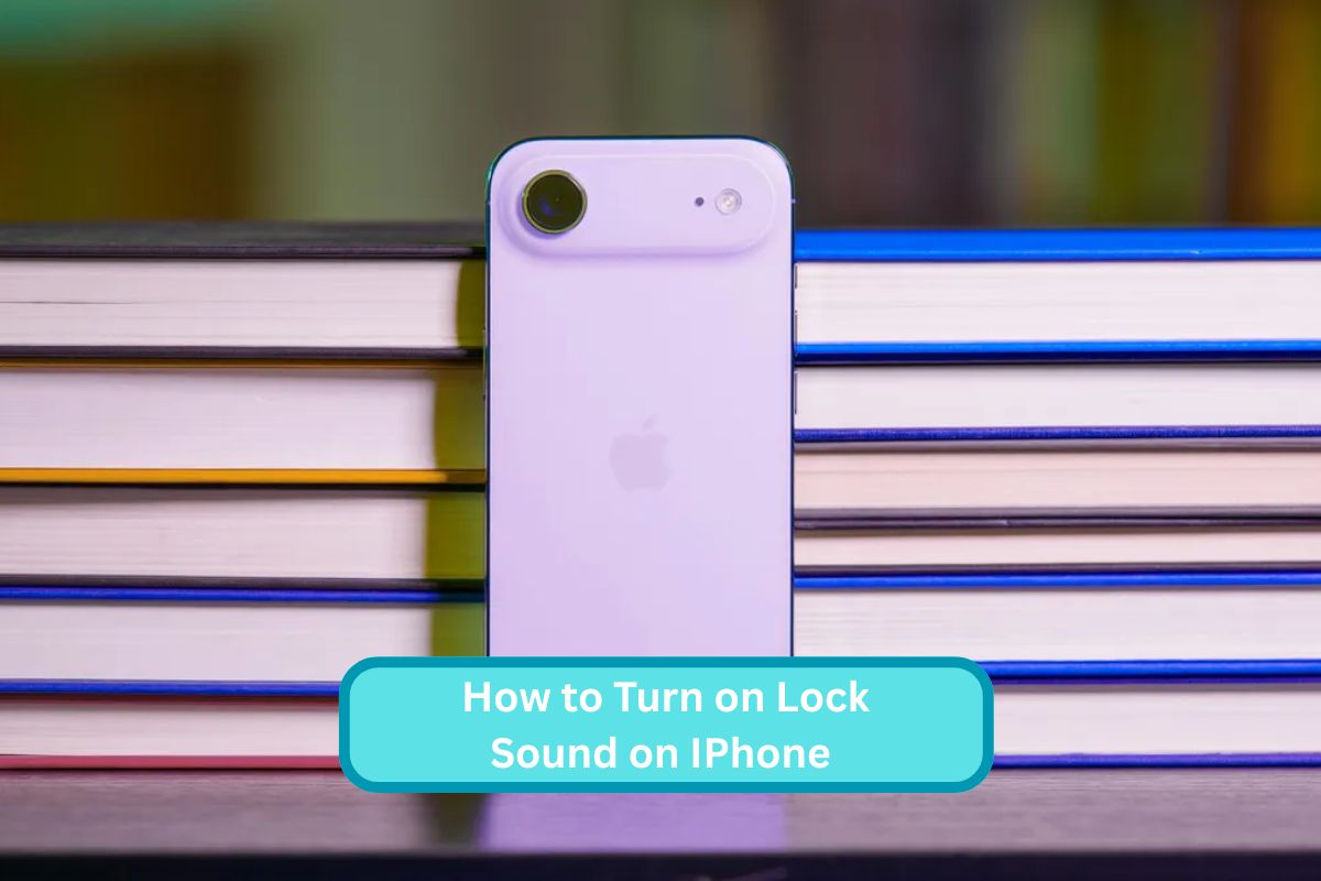 how to turn on lock sound on iPhone